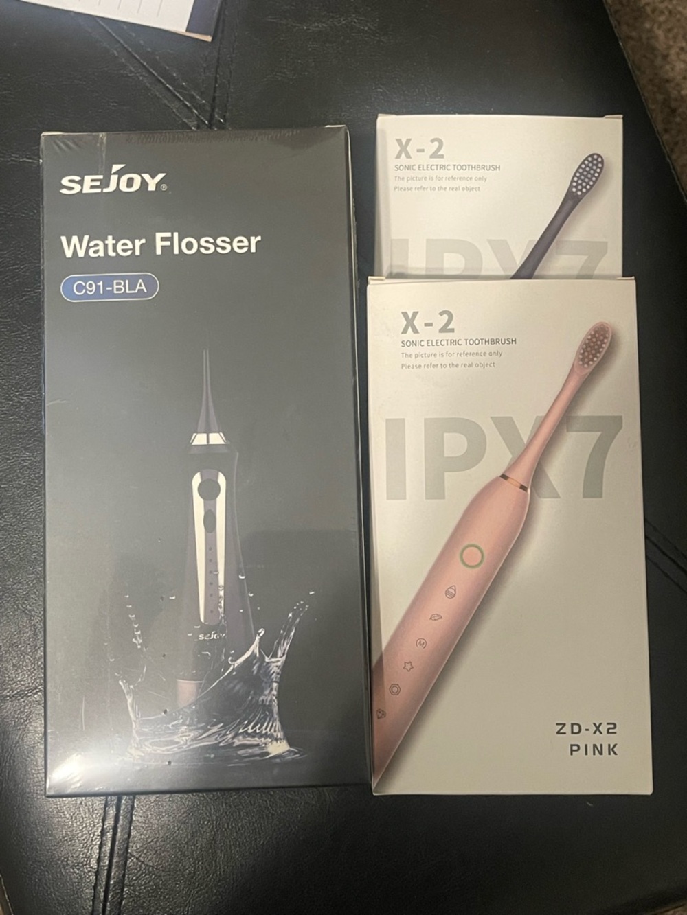 Water Flosser C91-BLA & ZD-X2 Pink Sonic Toothbrush Bundle
